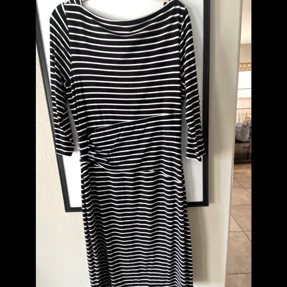 Business causal knee length knit dress